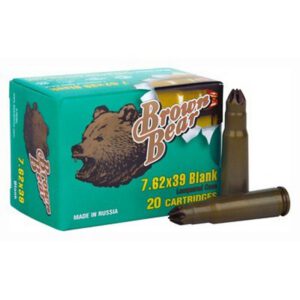 Ammo 7.62X39mm Brown Bear Blank 500 Round Case