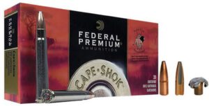 Federal Premium Cape-Shok Rifle Ammunition P375T4, 375 Holland H&H Mag, Trophy Bonded Bear Claw, 250 GR, 2670 fps, 20 Rd/bx