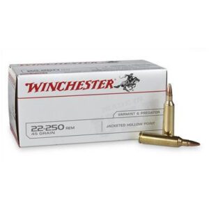 Winchester White Box, 22-250 Remington- JHP, 45 Grain, 40 Rounds