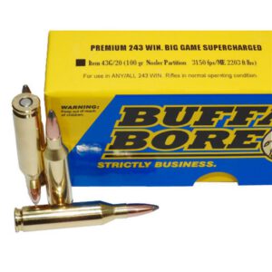 Buffalo Bore .243 Winchester Ammunition 20 Rounds NP 100 Grains