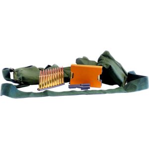 PMC Bronze .223/5.56 NATO Ammunition 55 Grain FMJ 140 Rounds, Ten Rounds per Stripper Clip in a Bandoleer
