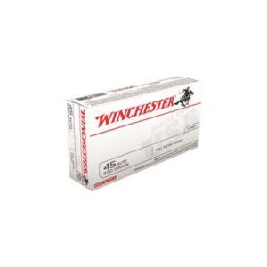 Winchester White Box, .45 ACP, FMJ, 230 Grain, 500 Rounds